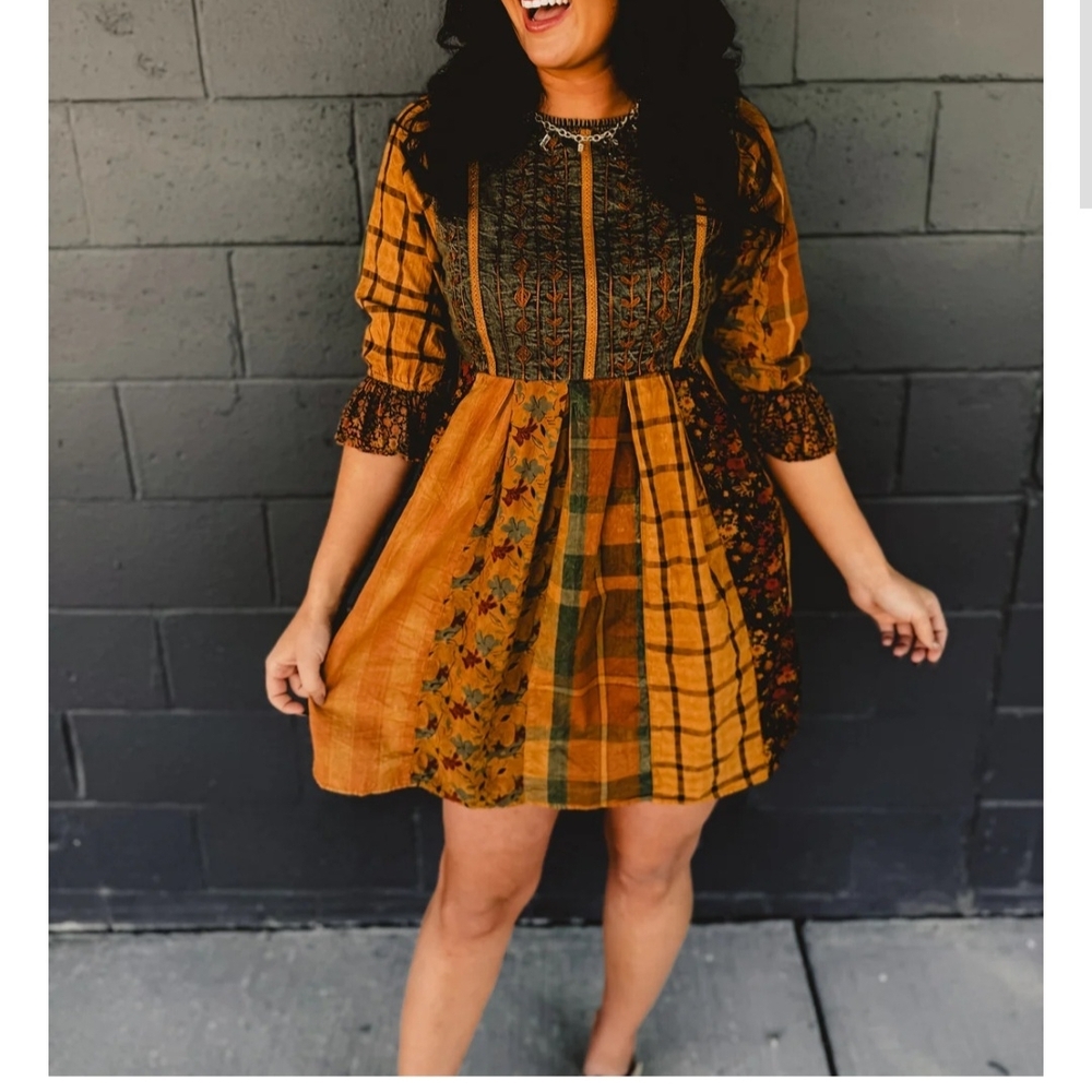 Bohemian Patchwork Dress